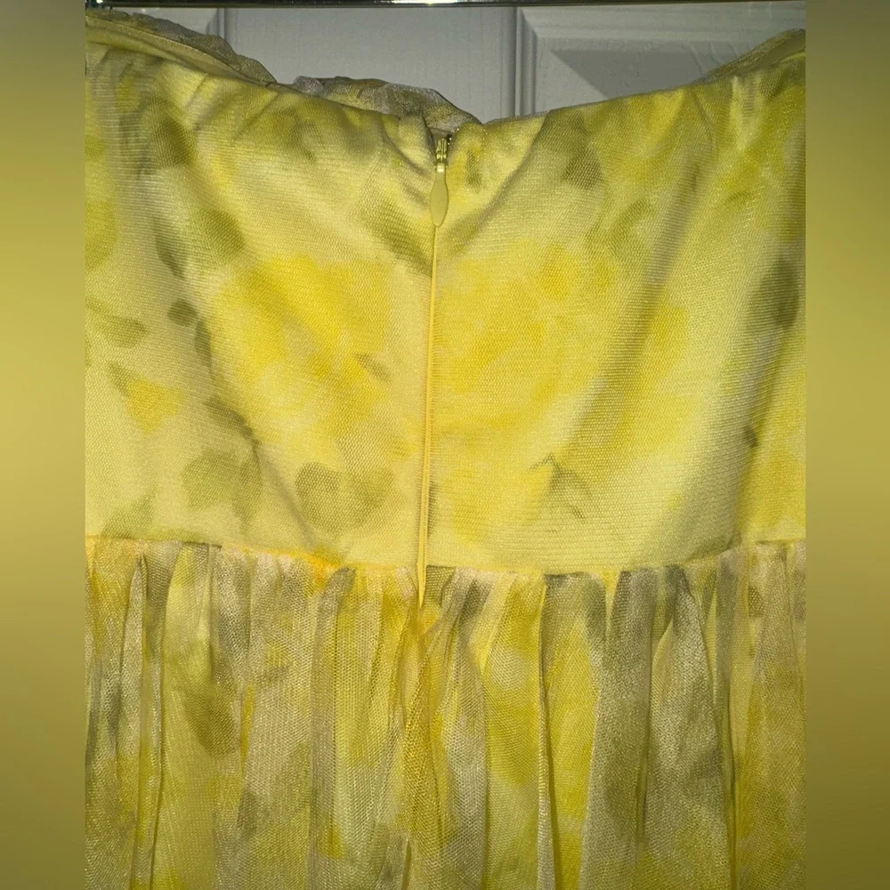 NWT Lulu's Yellow Floral Dress - Picture 6 of 7